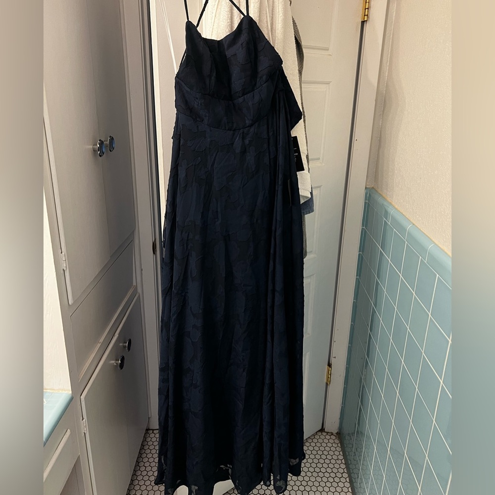 Brand new Lulus navy floral maxi dress